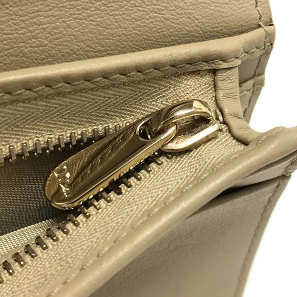 CHRISTIAN DIOR LADY DIOR Cannage Mini Wallet Compact Bifold Wallet Unused - Picture 7 of 12